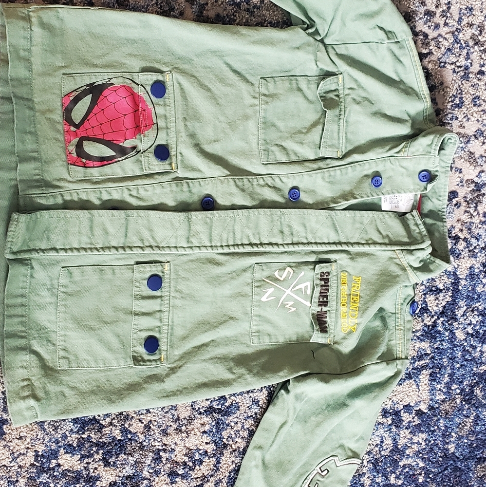 Spiderman jacket size 9/10